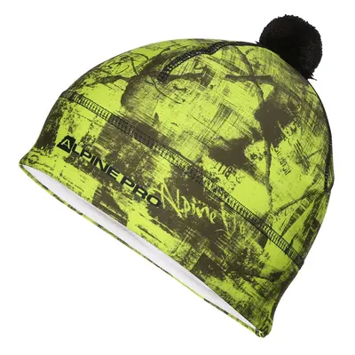 Functional cap with pompom ALPINE PRO ABERE sulphur spring