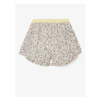 White-pink girly floral shorts name it Finna - unisex