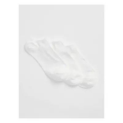 Set of three white women's ankle socks GAP