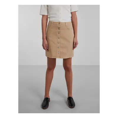 Light Brown Women's Denim Skirt Pieces Peggy - Women