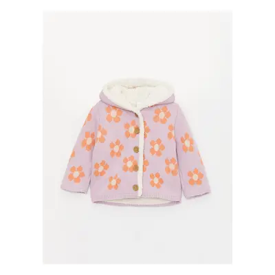 LC Waikiki Hooded Long Sleeve Baby Girl Knitwear Cardigan