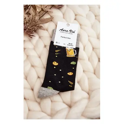 Men's Socks Beer Black