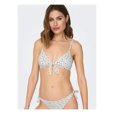 Cream Women's Polka Dot Swimwear Upper ONLY Nitan - Women