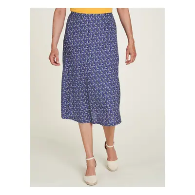 Purple Women's Patterned Midi Skirt Tranquillo - Women