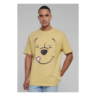 Disney Winnie the Pooh Face Oversize Men's T-Shirt Yellow