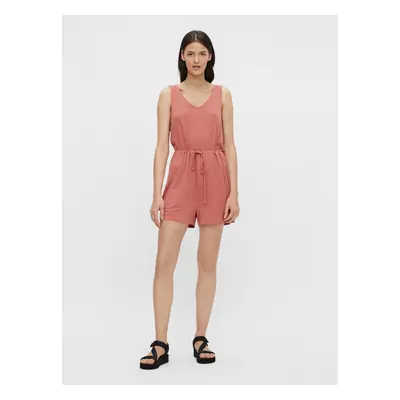 Pink Short Jumpsuit with Ties Pieces Neora - Women