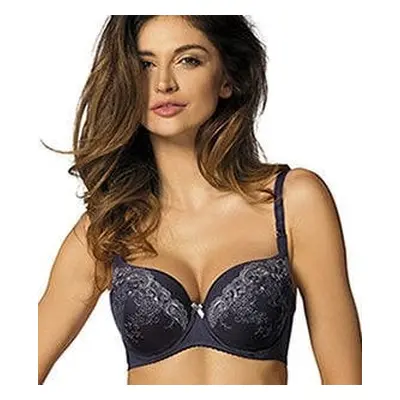 Padded bra Yvette / B4 - graphite