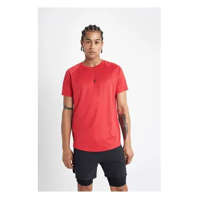 DeFactoFit Slim Fit Crew Neck Printed Sports Short Sleeve T-Shirt