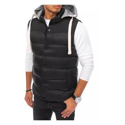 Black Dstreet Men's Hooded Vest