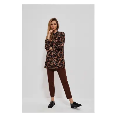 Shirt with autumn print