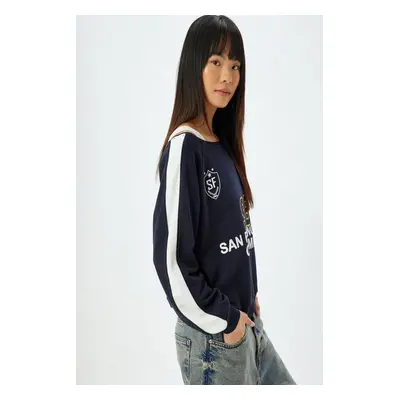 Koton Navy Blue Youth Sweatshirt