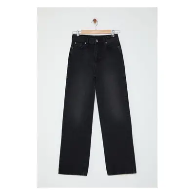 Trendyol Black High Waist 90's Wide Leg Jeans