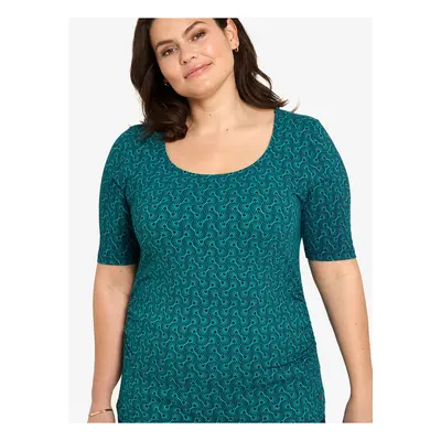 Green patterned T-shirt Tranquillo - Women