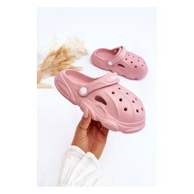 Children's foam slippers Crocs Pink Cloudy