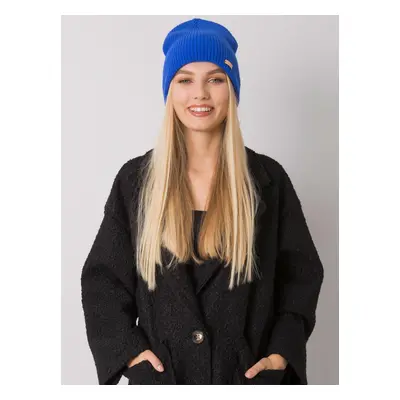 RUE PARIS Dark blue knitted hat