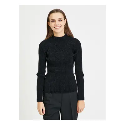 Black Women's Ribbed Sweater Guess Rita - Women