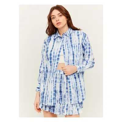 Blue and White patterned shirt TALLY WEiJL - Women