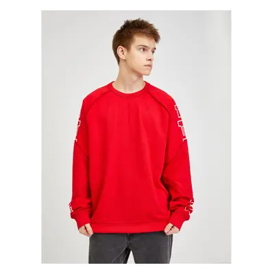 Red Mens Sweatshirt Diesel - Men