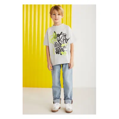 Jerry Boys 100% Cotton Printed Short Sleeve Grimelange T-shirt