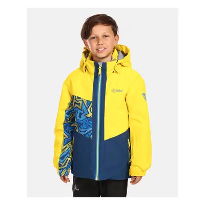 Boys' ski jacket Kilpi ATENI-JB Yellow