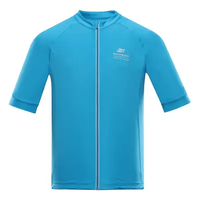 Men's cycling jersey ALPINE PRO SAGEN neon atomic blue