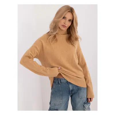 Brown oversized turtleneck