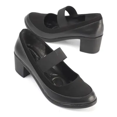 Capone Outfitters Capone Chunky Heel Black Women's Shoes