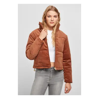 Women's corduroy jacket made of caramel