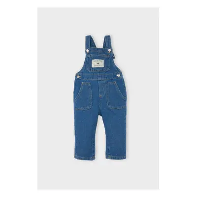 DEFACTO Baby Boy Label Printed Jean Overalls