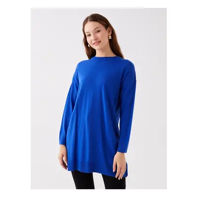 LC Waikiki Crew Neck Plain Long Sleeve Women's Knitwear Tunic