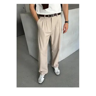 35373 Dewberry Baggy Fit Mens Trousers-CREAM