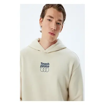 Koton Beige Men's Adult Sweatshirt