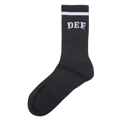 DEF College Socks Black