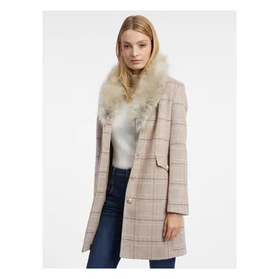 Orsay Women's beige coat with wool - Women