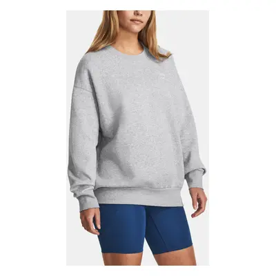 Under Armour Sweatshirt Essential Flc OS Crew-GRY - Women