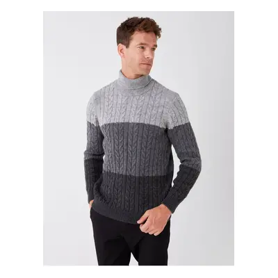 LC Waikiki Turtleneck Long Sleeve Men's Knitwear Sweater