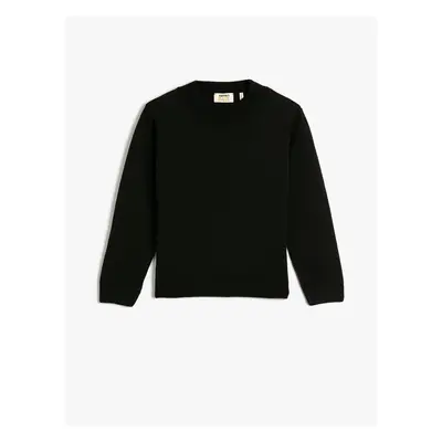 Koton Sweater Knitwear Basic Long Sleeve Half Stand Collar