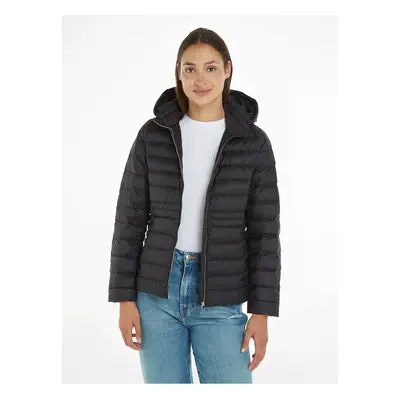 Black Ladies Winter Quilted Jacket Tommy Hilfiger Feminine - Women