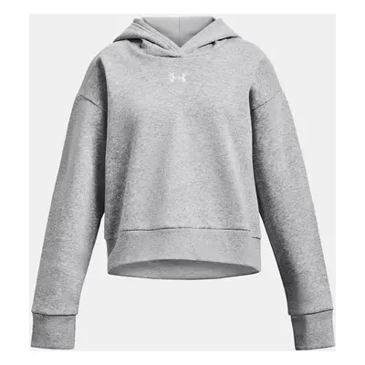 Under Armour Hoodie UA Rival Fleece Crop Hoodie-GRY - Girls