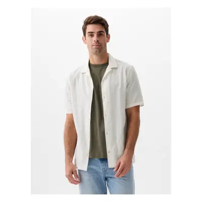 GAP Linen Shirt with Short Sleeves - Men's