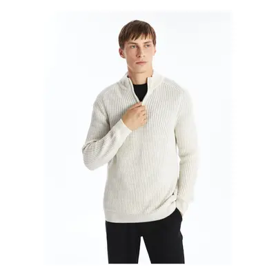 LC Waikiki High Collar Long Sleeve Men's Knitwear Sweater