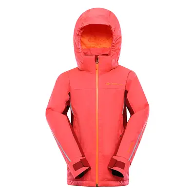 Children's ski jacket with PTX membrane ALPINE PRO GAESO diva pink