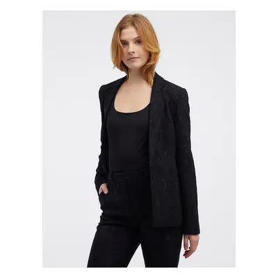 Orsay Black Women's Patterned Blazer - Women's