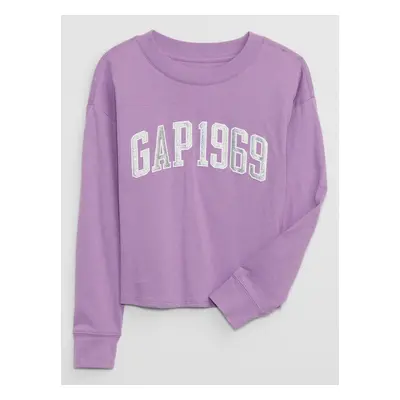 GAP Children's T-shirt with metallic logo - Girls