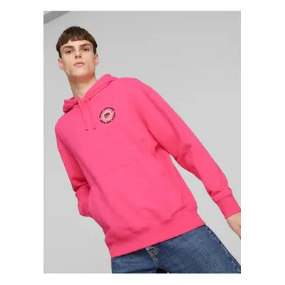 Pink Mens Hoodie Puma - Men