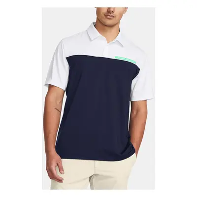 Under Armour T-Shirt UA T2G Color Block Polo-BLU - Men