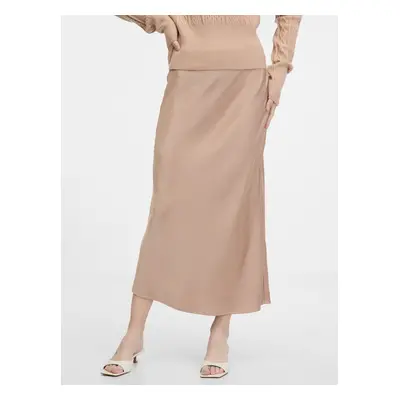 Orsay Beige women's midi skirt - Women's