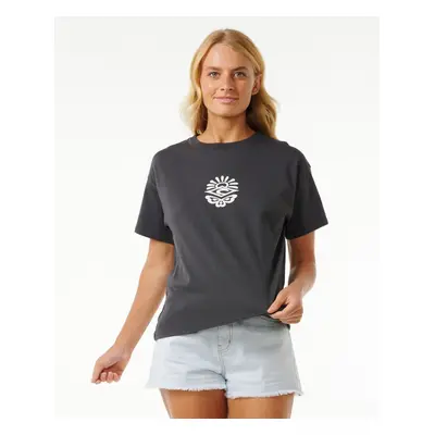 Rip Curl ICONS OF SURF RELAXED TEE Washed Black T-shirt