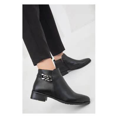 Soho Black-Platinum Women's Boots & Bootie