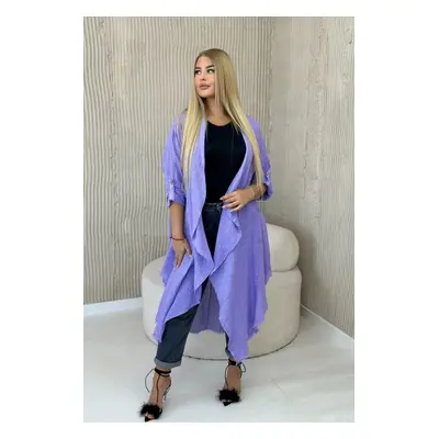 Linen cloak purple